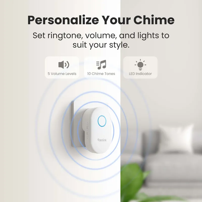 Reolink Chime - til Reolink Video Doorbell Hvid - 8503539