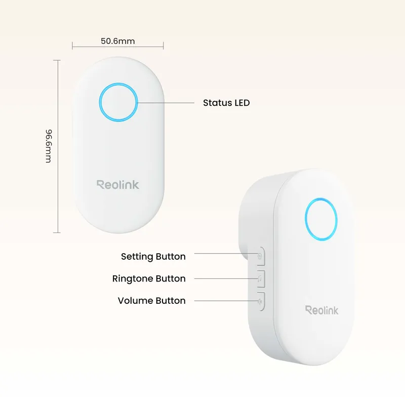Reolink Chime - til Reolink Video Doorbell Hvid - 8503539