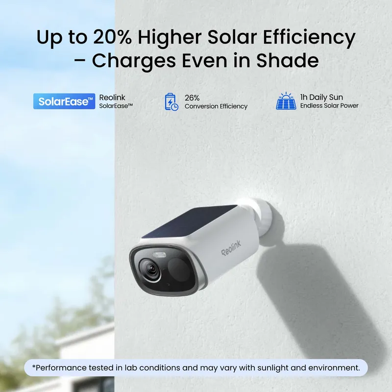 Reolink Argus Solar udendørs batteridrevet Wi-Fi-kamera hvid - 8503701