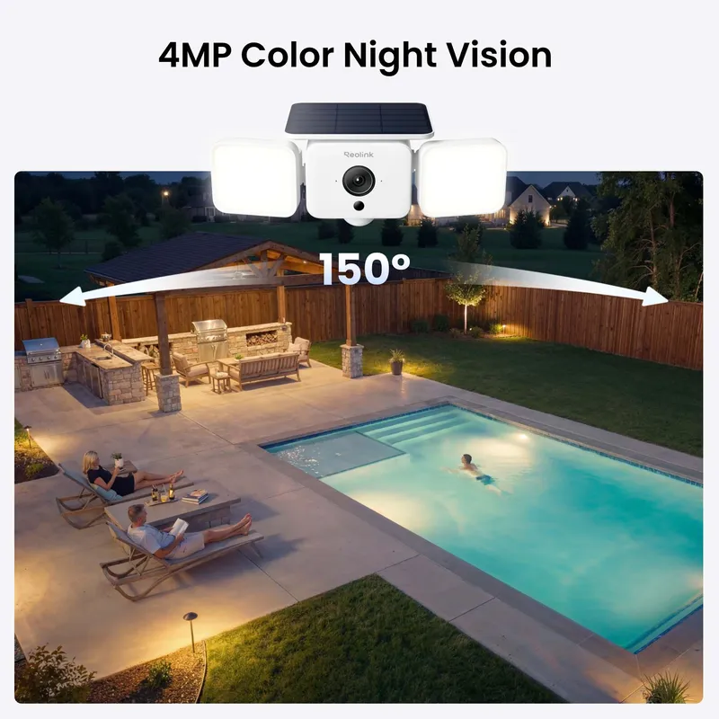 Reolink Solar Floodlight Udendørs batterikamera Wi-Fi Hvid - 8503502