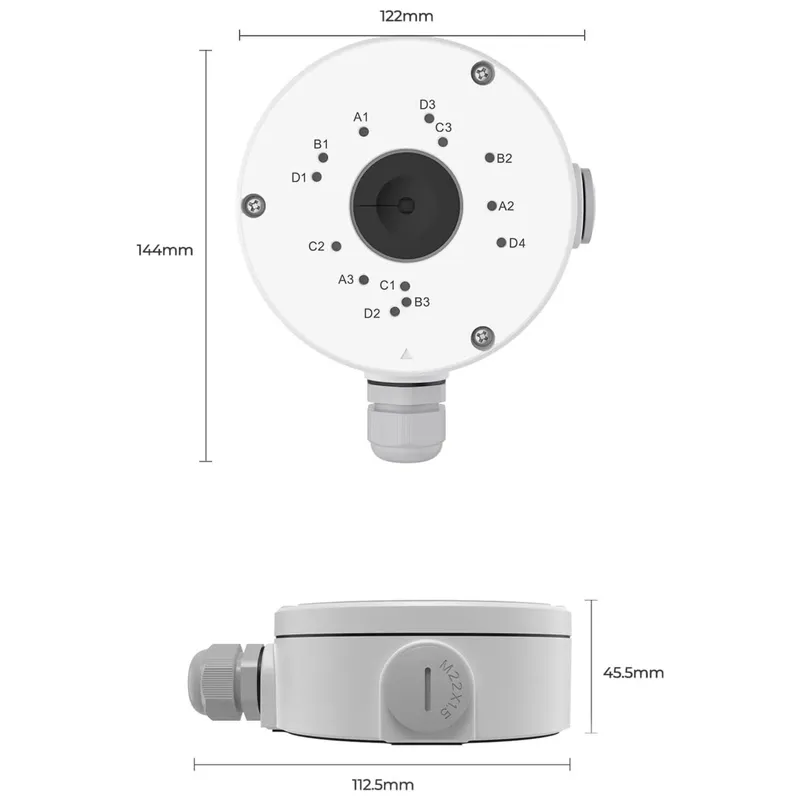 Reolink B10 samledåse hvid - 3022534