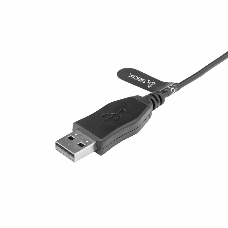 SBOX USB On-Ear Headset Sort - 7326791