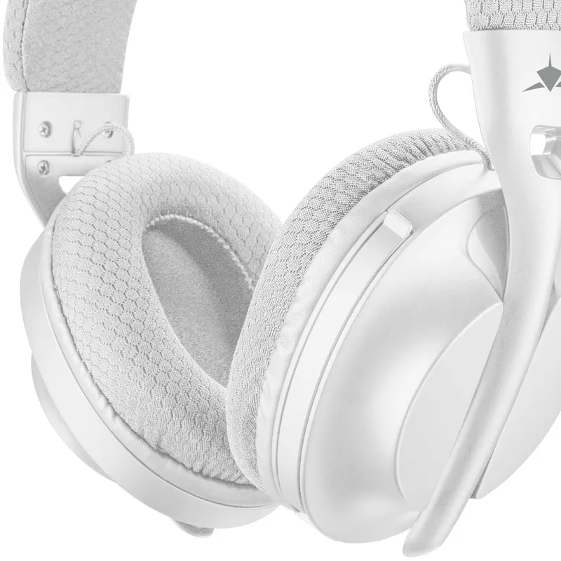 White Shark FALCON On-Ear Gaming Headset Hvid/Grå - 9450506