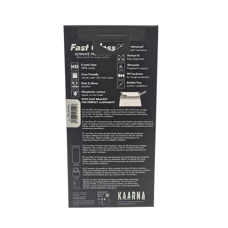 Kaarna 2in1 Full-Screen Glas + Linsebeskytter til Apple iPhone 17 Pro Max - 8257014