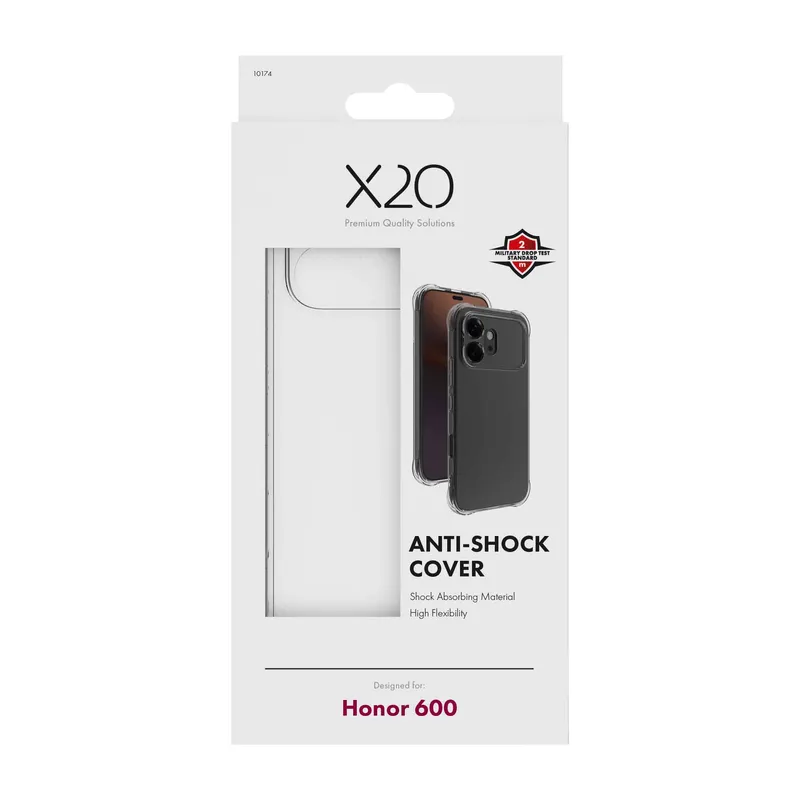 X2O Anti-Shock Cover Honor 600 Klar - 3410174