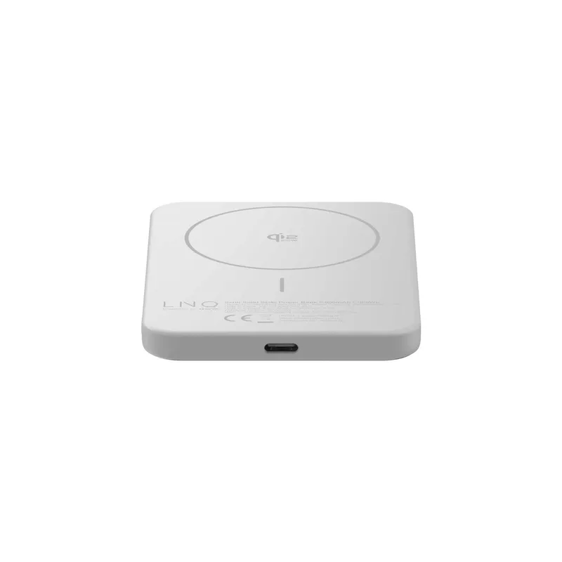 LINQ Magnetisk Trådløs QI2.2 Power Bank 25W/5.000mAh Sølv - 7462338