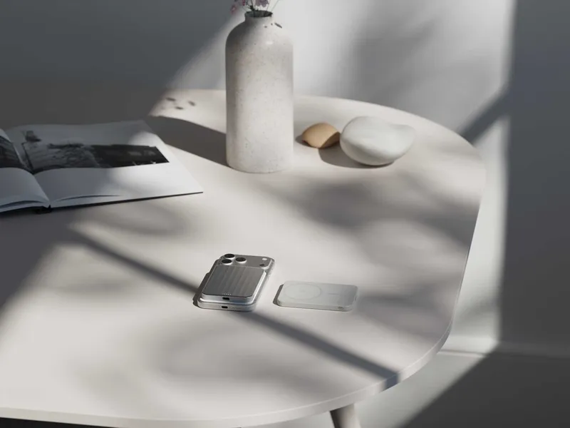 LINQ Magnetisk Trådløs QI2.2 Power Bank 25W/5.000mAh Sølv - 7462338