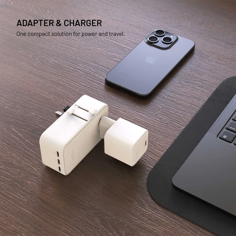 FIXED Rejselader USB-C/-A 70W EU/UK/USA/AUS Hvid - 8019468