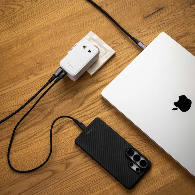 FIXED Rejselader USB-C/-A 70W EU/UK/USA/AUS Hvid - 8019468