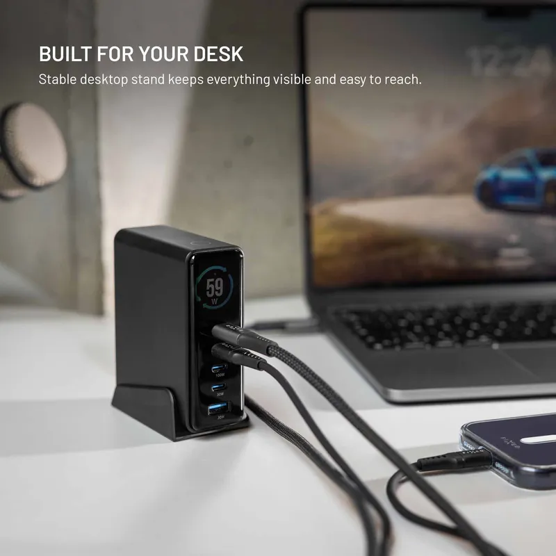 FIXED Super Hurtig GaN Bordoplader 140W 4xUSB-C/USB-A - 8019458