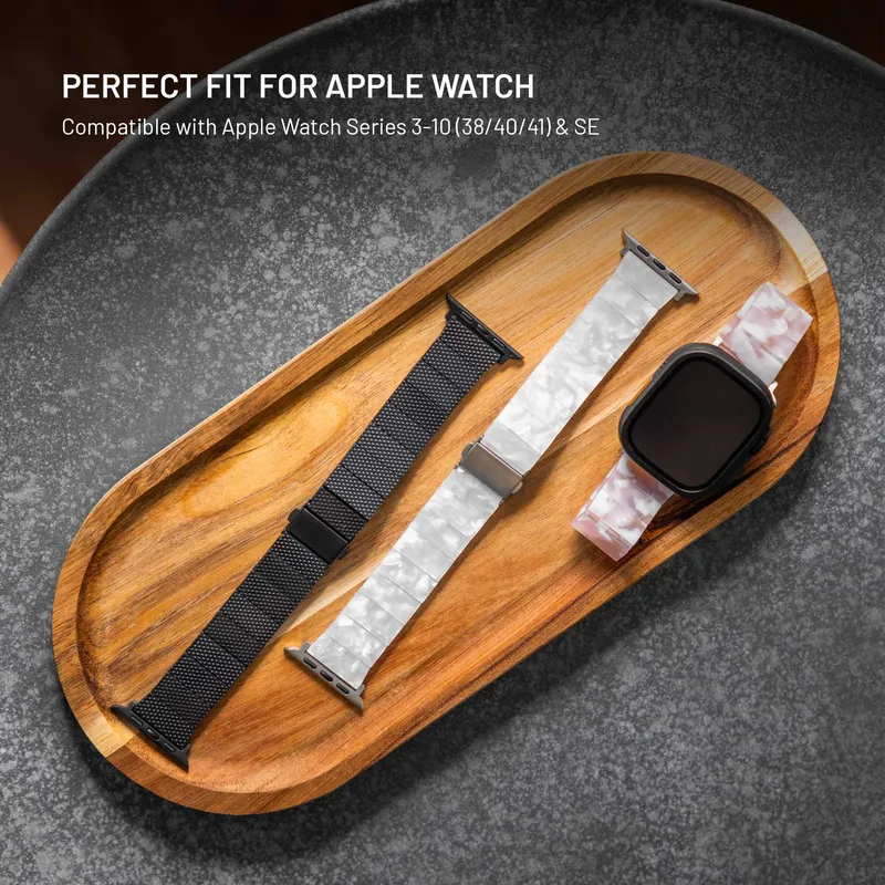 FIXED Resinrem til Apple Watch 38/40/41mm Slikrosa - 8019109