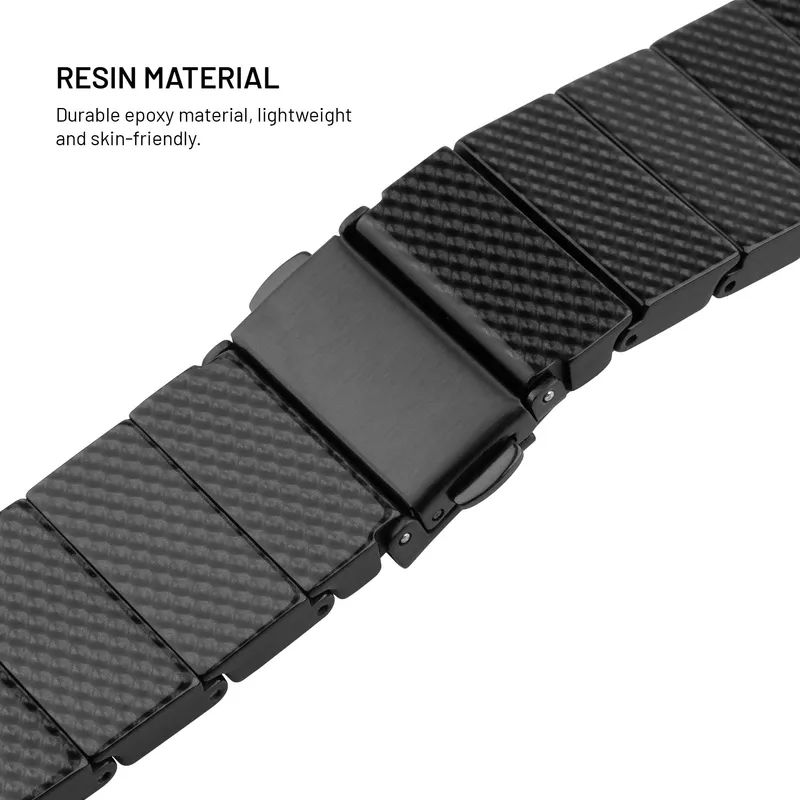 FIXED Resinrem til Apple Watch 44/45/46/49mm Kulsort - 8019106