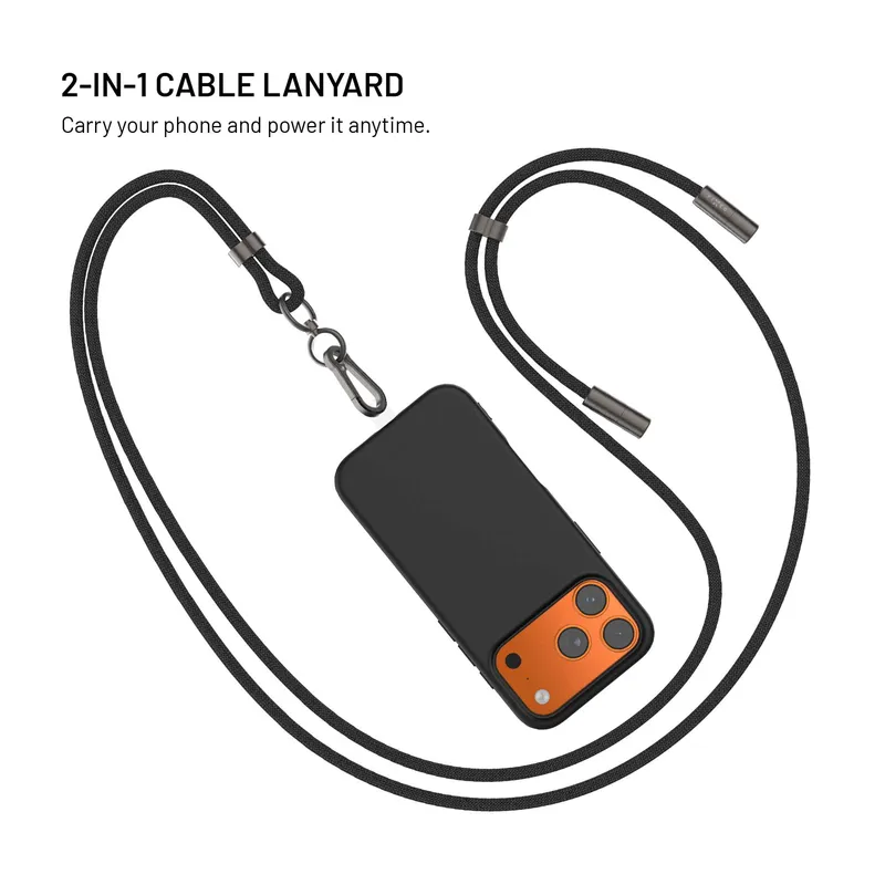 FIXED Nakkekabel USB-C/USB-C 1,6m PD 60W Sort - 8019231