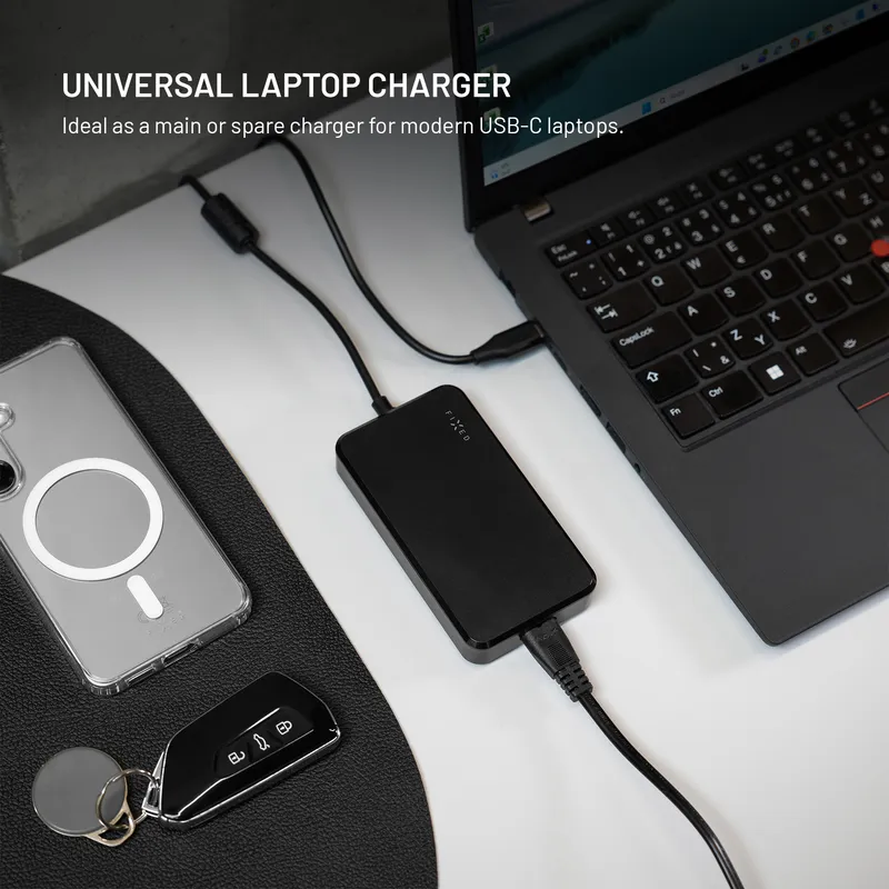FIXED Super Hurtig GaN Laptop-oplader 100W USB-C 3m - 8019457
