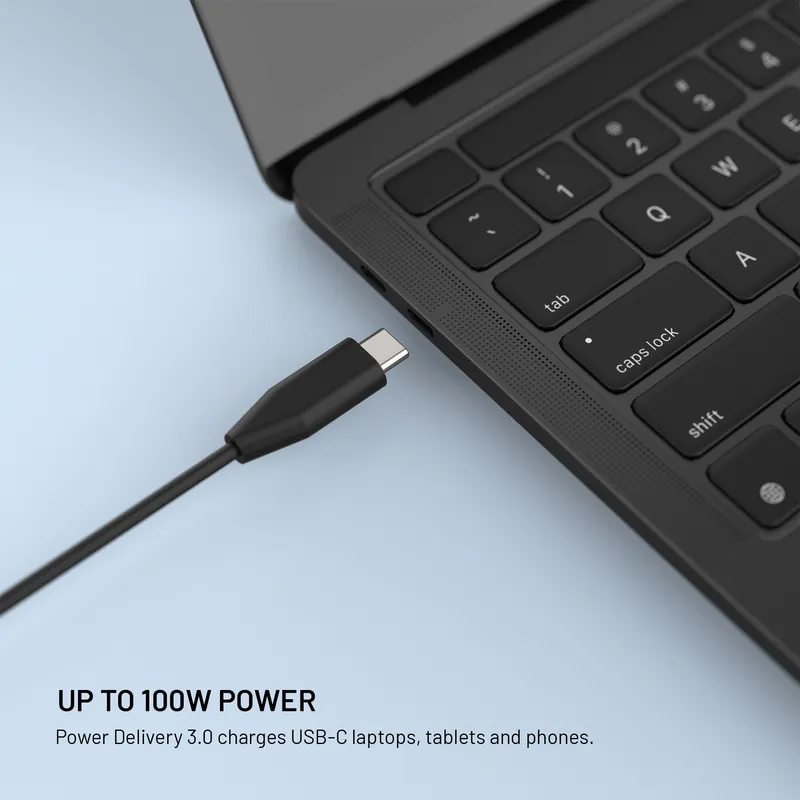 FIXED Super Hurtig GaN Laptop-oplader 100W USB-C 3m - 8019457