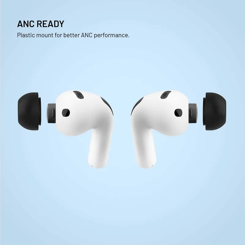 FIXED Memory Foam Ørepropper til Apple AirPods Pro 3 2 Par M Sort - 8019277