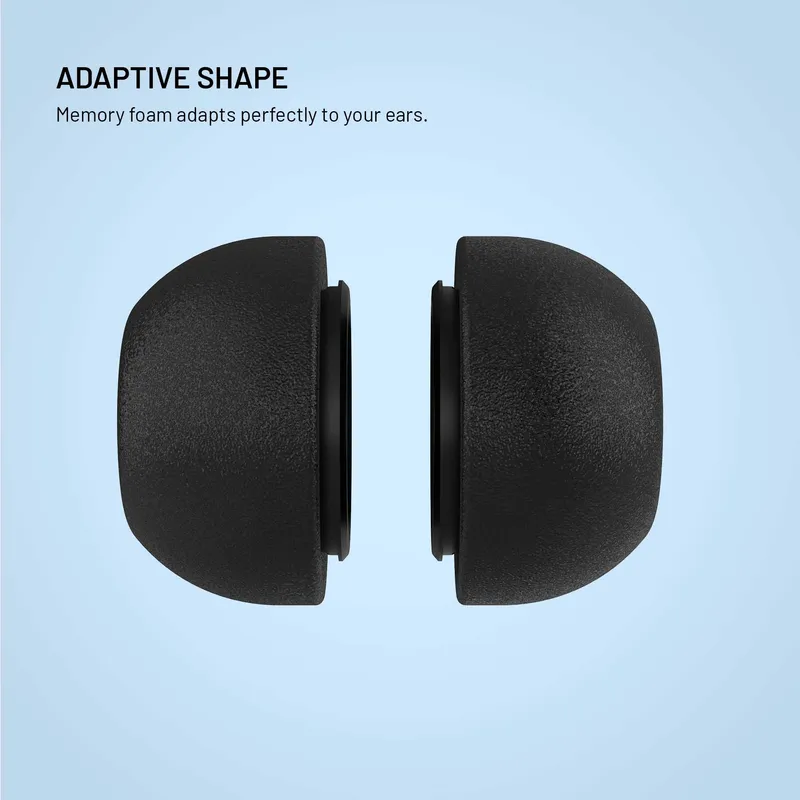 FIXED Memory Foam Ørepropper til Apple AirPods Pro 3 2 Par L Sort - 8019278