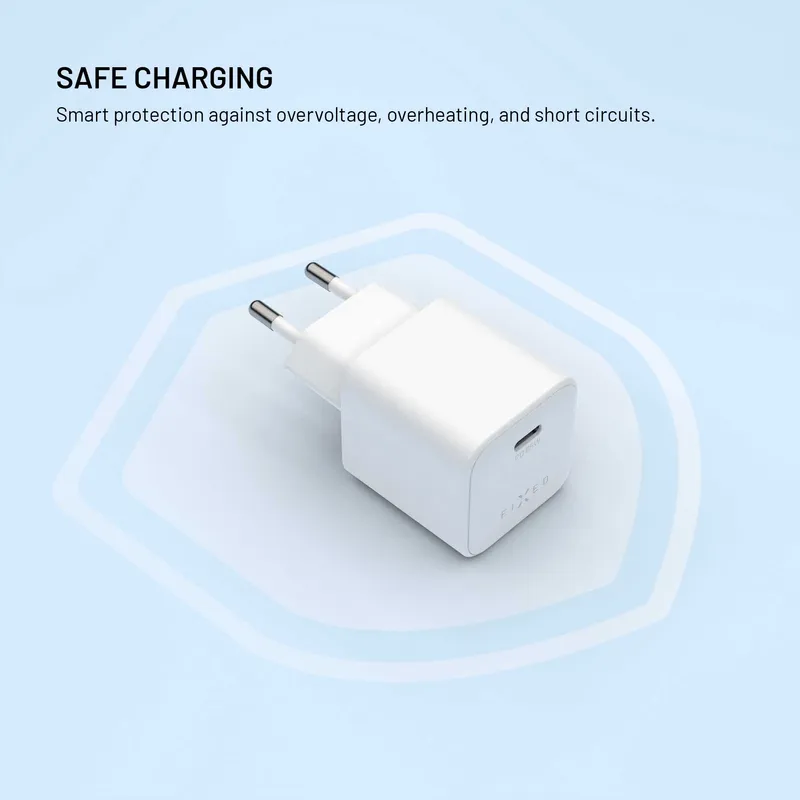 FIXED Mini GaN Vægopladersæt 65W 2m Hvid - 8019454