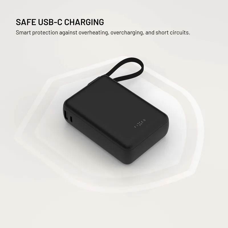FIXED Zen20 Loop USB-C PD 40W 20.000mAh Power Bank Sort - 8019280
