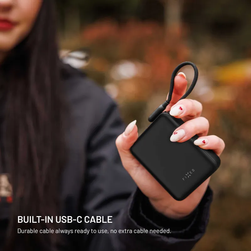 FIXED Zen10 Loop USB-C PD 30W 10.000mAh Power Bank Sort - 8019279