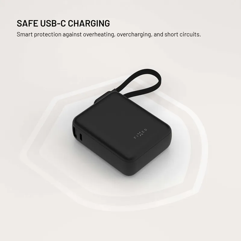 FIXED Zen10 Loop USB-C PD 30W 10.000mAh Power Bank Sort - 8019279