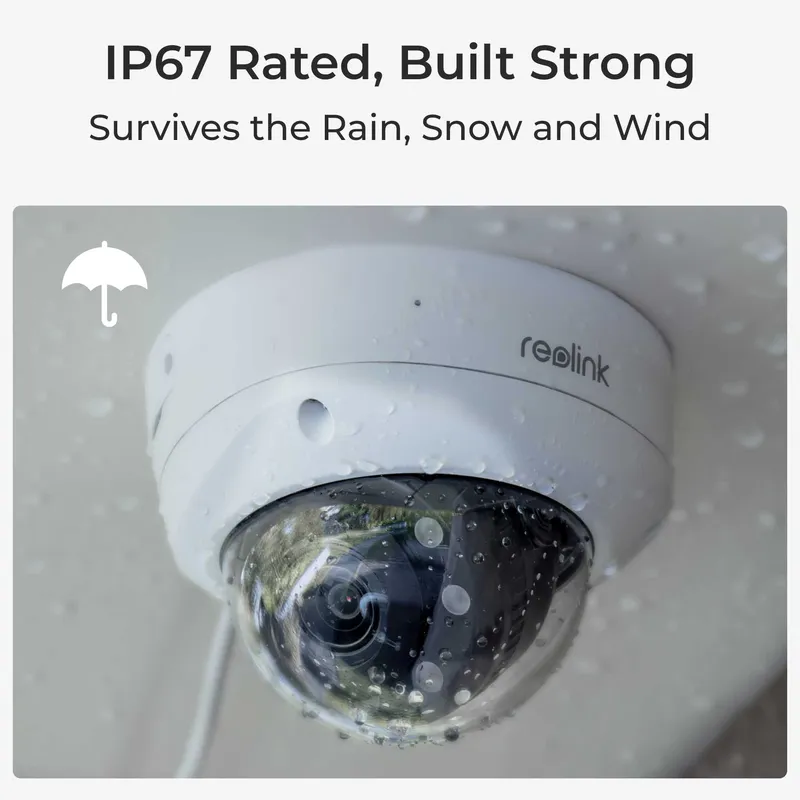 Reolink P437 4K udendørs PoE IK10-kamera hvid - 5398341