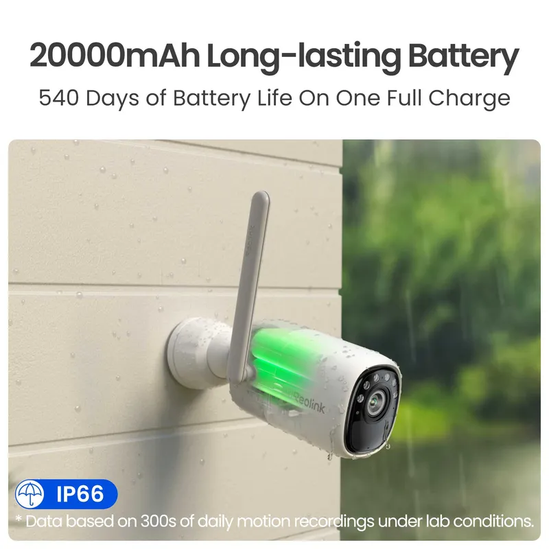 Reolink Altas 2Kudendørs batterikamera hvid - 8503081