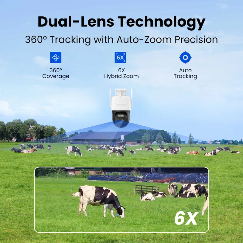 Reolink TrackMix (G790) LTE Plus 2 batterikamera + Solar Panel 2 hvid - 8503111
