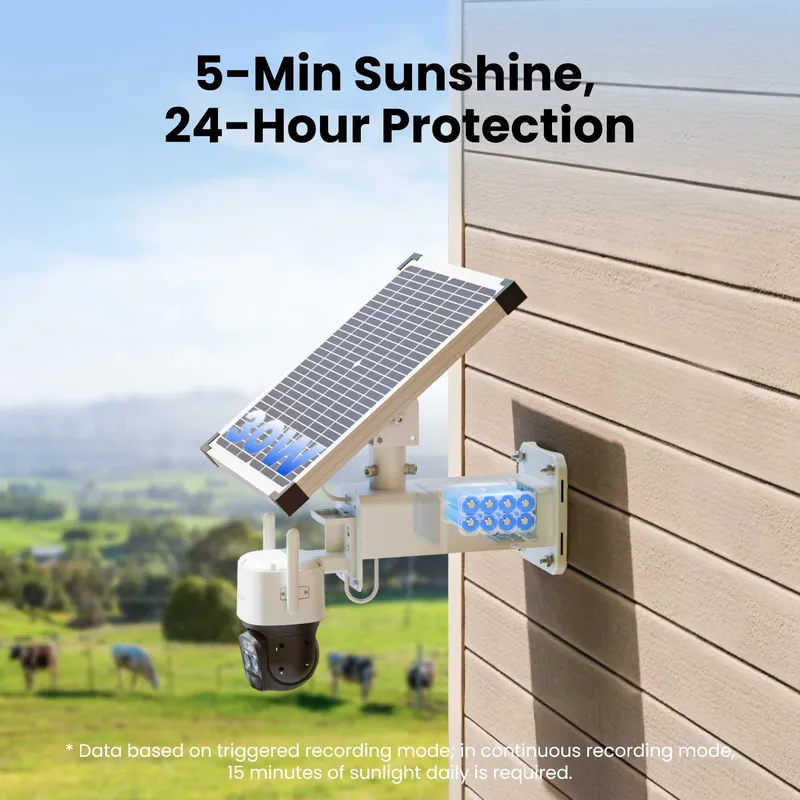 Reolink TrackMix (G790) LTE Plus 2 batterikamera + Solar Panel 2 hvid - 8503111