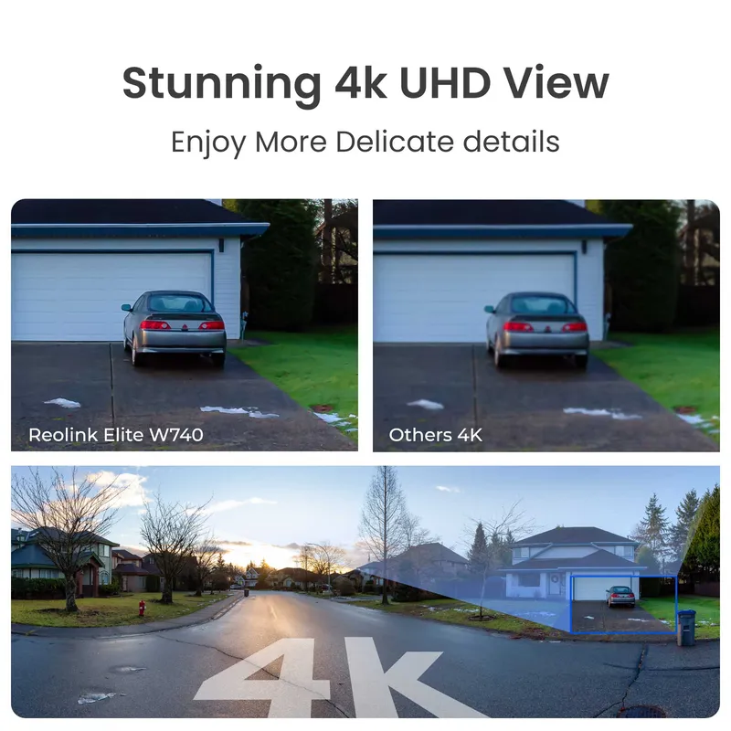 Reolink Elite Wifi 4K Udendørs kamera 180° Hvid - 8503103