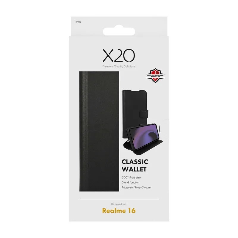 X2O Classic Wallet Realme 16 Sort - 3410283
