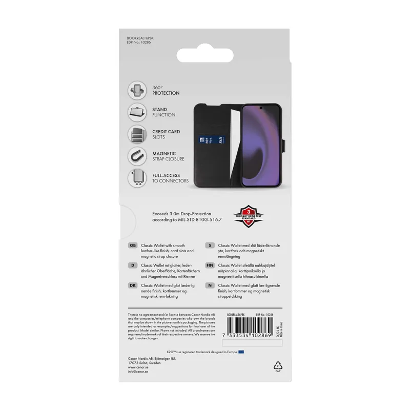 X2O Classic Wallet Realme 16 Pro Sort - 3410286