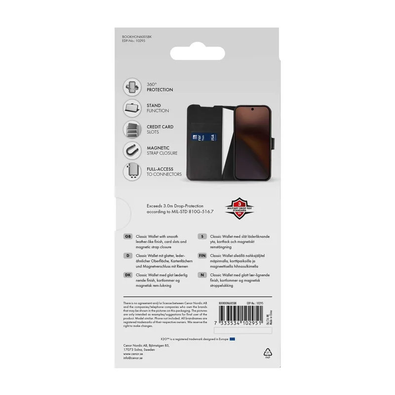 X2O Classic Wallet Honor 600 Smart Sort - 3410295