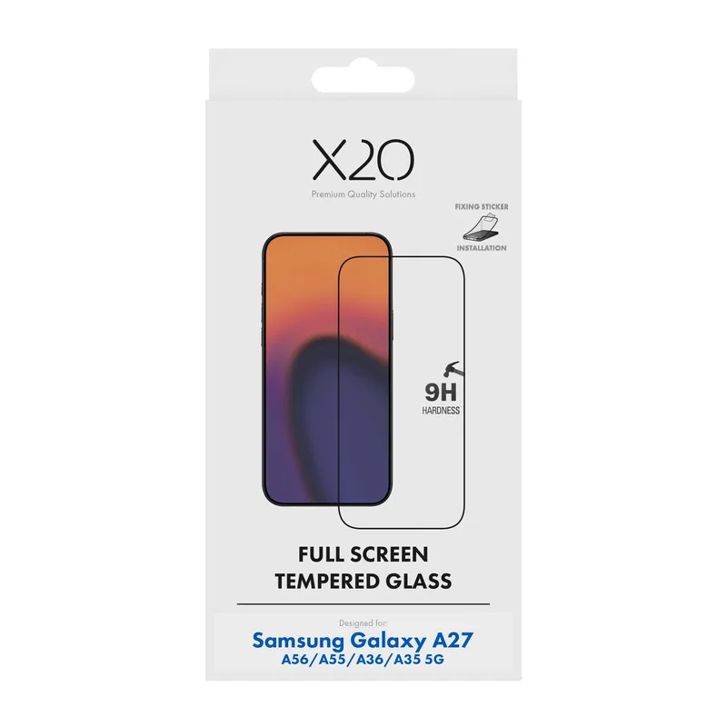 X2O Full Screen Beskyttelsesglas Samsung Galaxy A27/A56/A55/A36/A35 5G - 3410360