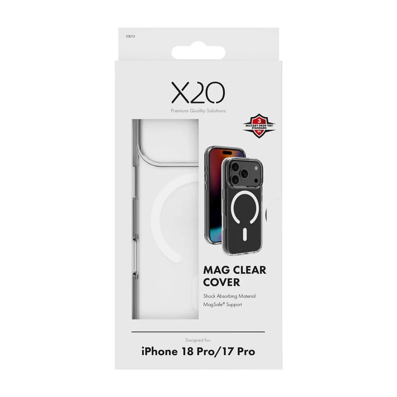 X2O Mag Clear Cover Apple iPhone 18 Pro/17 Pro Klar - 3410015