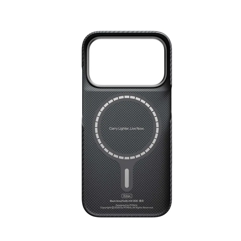 Pitaka Edge MagSafe Etui Apple iPhone 18 Pro/17 Pro Black/Grey - 5436899