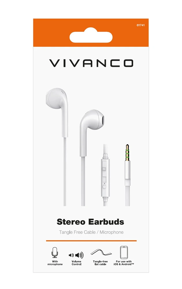Vivanco Smart Pro In-Ear Headset Hvid - 2861741