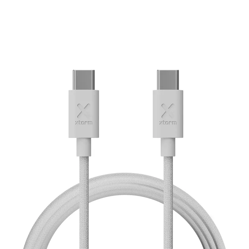 Xtorm Go2 GRS USB-C/C PD kabel 100W 1m Hvid - 9510020