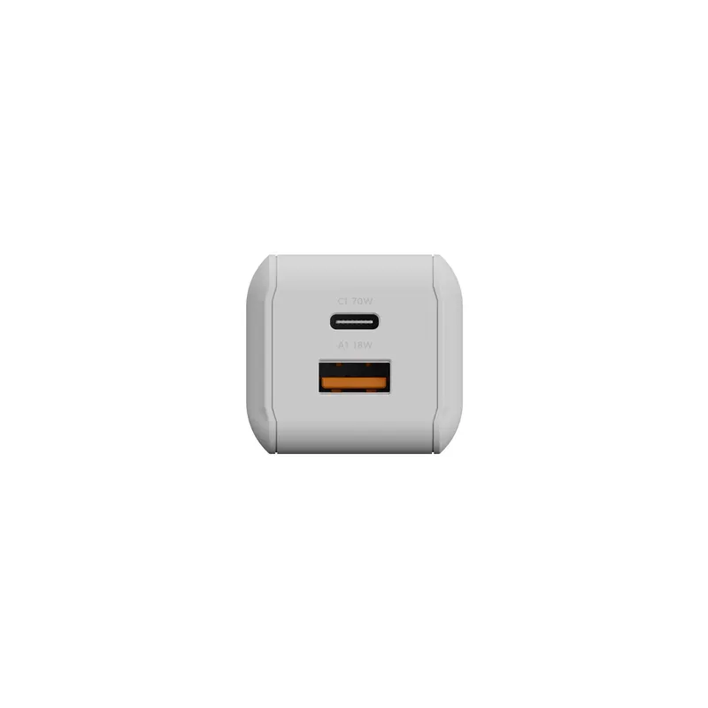 Xtorm 70W GaN3 NextGen Hjemmeoplader USB-C/C/A GRS Hvid - 9510374
