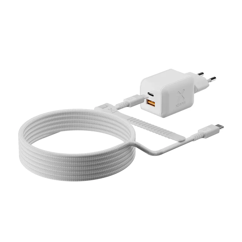 Xtorm 70W GaN3 NextGen Hjemmeoplader USB-C/C/A GRS Hvid - 9510374