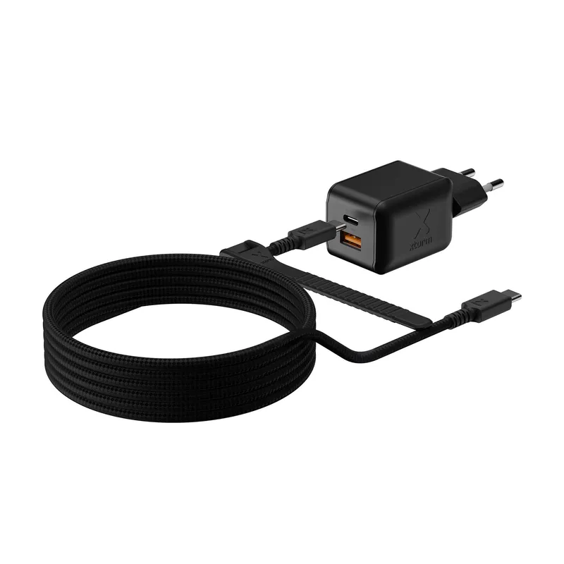 Xtorm 70W GaN3 NextGen Hjemmeoplader USB-C/C/A GRS Sort - 9510375