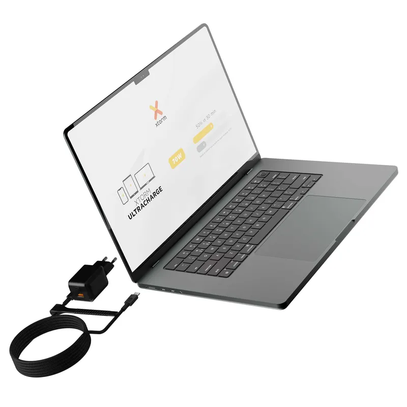 Xtorm 70W GaN3 NextGen Hjemmeoplader USB-C/C/A GRS Sort - 9510375