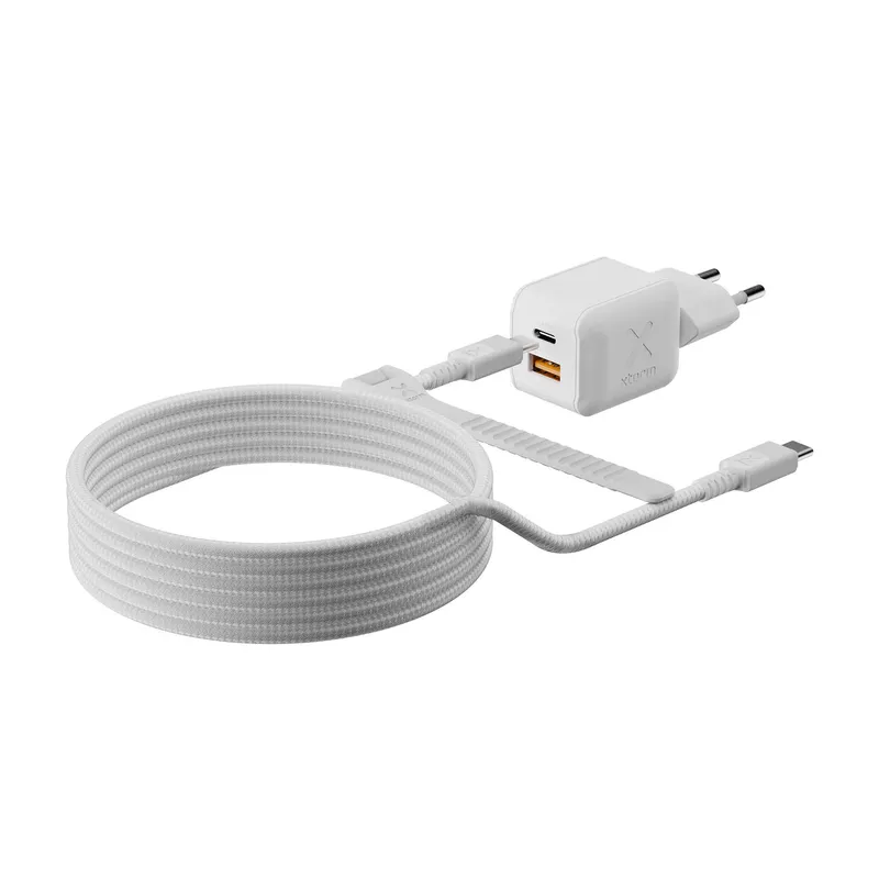 Xtorm 45W GaN3 NextGen Hjemmeoplader USB-C/A GRS Hvid - 9510372