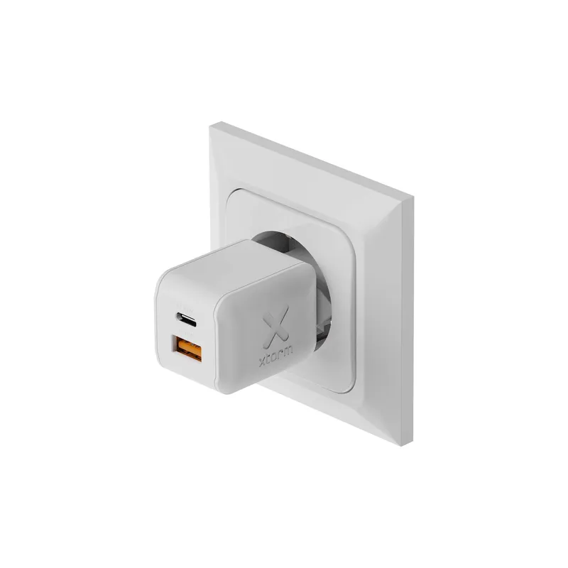 Xtorm 45W GaN3 NextGen Hjemmeoplader USB-C/A GRS Hvid - 9510372