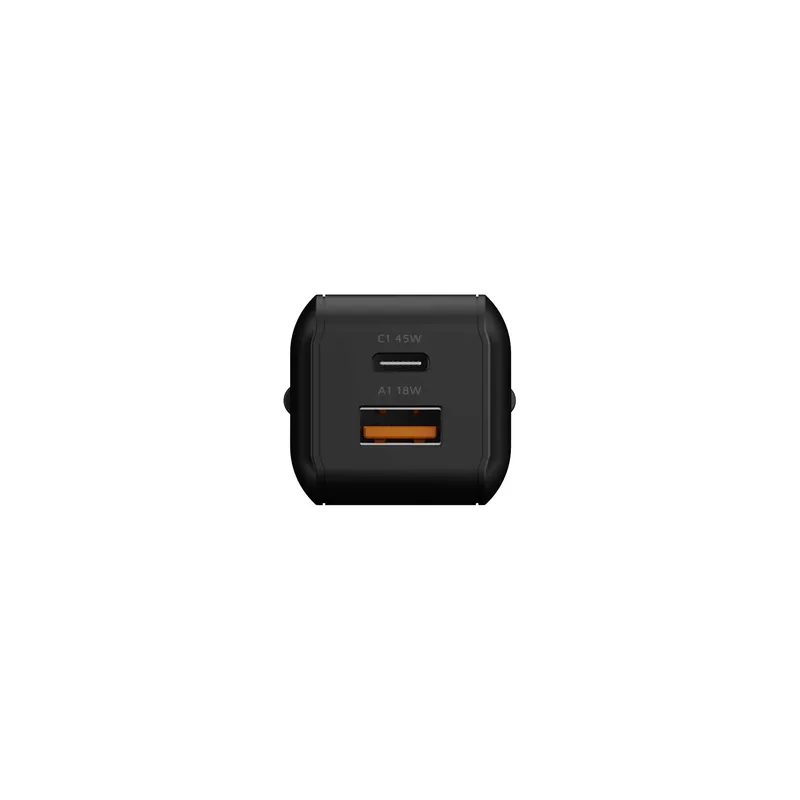 Xtorm 45W GaN3 NextGen Hjemmeoplader USB-C/A GRS Sort - 9510373