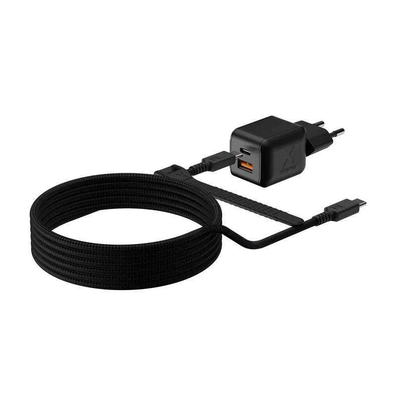 Xtorm 45W GaN3 NextGen Hjemmeoplader USB-C/A GRS Sort - 9510373