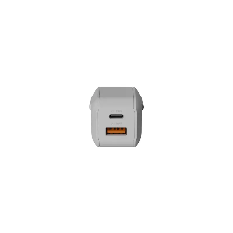 Xtorm 25W GaN3 NextGen Hjemmeoplader USB-C/A GRS Hvid - 9510370