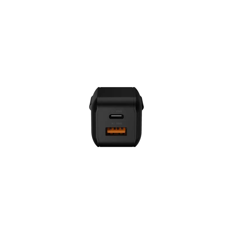 Xtorm 25W GaN3 NextGen Hjemmeoplader USB-C/A GRS Sort - 9510371