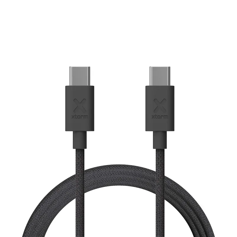 Xtorm Go2 GRS USB-C/C PD kabel 100W 1m Sort - 9510021