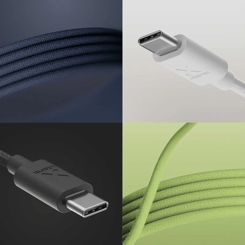 Xtorm Go2 GRS USB-C/C PD kabel 100W 1m Sort - 9510021